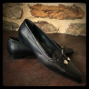 Ralph Lauren Black pointy-toed flats 8.5